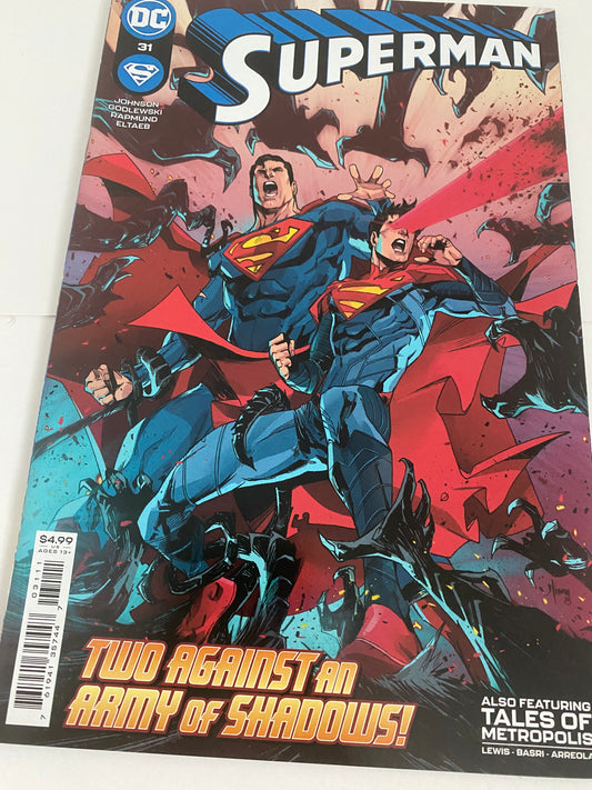 DC Comic Superman to against an army of shadows #31